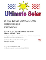 Ultimate Solar 1K HE3 Installation And User Manual preview