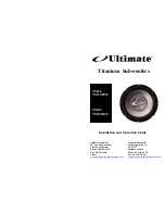 Ultimate Sound Titanium TS124 Installation And Operation Manual preview