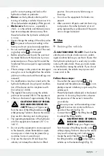 Preview for 6 page of ULTIMATE SPEED 289553 Operation And Safety Notes