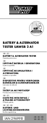 Preview for 1 page of ULTIMATE SPEED 296998 Operating Instructions Manual