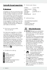 Preview for 6 page of ULTIMATE SPEED 303565 Operation And Safety Notes