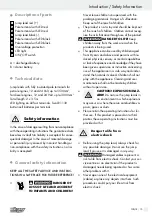 Предварительный просмотр 15 страницы ULTIMATE SPEED 340572 1910 Operation And Safety Notes