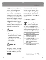 Предварительный просмотр 9 страницы ULTIMATE SPEED 351562 2007 Operation And Safety Notes