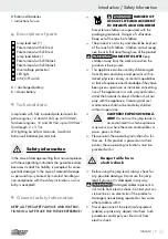 Preview for 7 page of ULTIMATE SPEED 354273 2010 Operation And Safety Notes