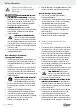 Preview for 8 page of ULTIMATE SPEED 354273 2010 Operation And Safety Notes