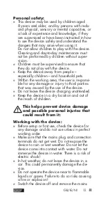 Preview for 13 page of ULTIMATE SPEED 373295 2104 Translation Of The Original Instructions