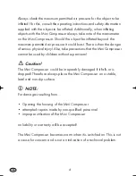 Preview for 6 page of ULTIMATE SPEED KH 4106 MINI COMPRESSOR Operating Instructions Manual