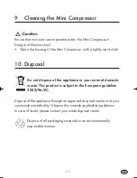 Preview for 13 page of ULTIMATE SPEED KH 4106 MINI COMPRESSOR Operating Instructions Manual