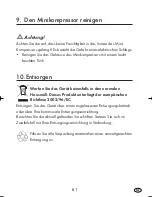 Preview for 83 page of ULTIMATE SPEED KH 4106 MINI COMPRESSOR Operating Instructions Manual