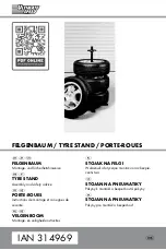 Preview for 1 page of ULTIMATE SPEED TYRE STAND HG05072 Assembly And Safety Advice