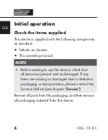 Preview for 9 page of ULTIMATE SPEED UKL 12 A1 Operating Instructions Manual