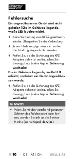 Preview for 13 page of ULTIMATE SPEED UKLL 5 A1 Operating Instructions Manual