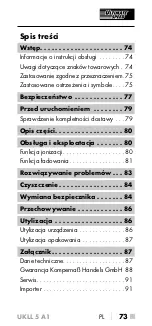 Preview for 76 page of ULTIMATE SPEED UKLL 5 A1 Operating Instructions Manual