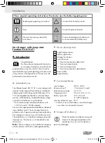 Предварительный просмотр 6 страницы ULTIMATE SPEED ULG 12 A1 Operation And Safety Notes