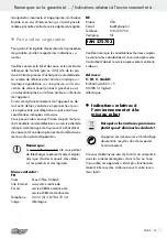 Preview for 27 page of ULTIMATE SPEED UMK 10 B2 Operation And Safety Notes