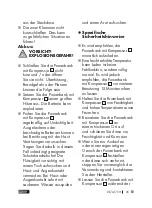 Preview for 35 page of ULTIMATE SPEED UPK 10 E2 Operation And Safety Notes