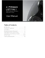 Preview for 3 page of Ultimate UBTFM41 User Manual