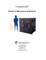 UltimateAir RecoupAerator 2000DX Owner'S Manual & Installation preview