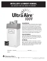 Ultra-air 100V Installer'S & Owner'S Manual preview