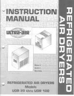Ultra-air UDR 100 Instruction Manual preview