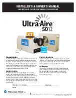 Ultra-Aire 4033170 Installer'S & Owner'S Manual preview