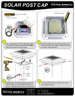 Предварительный просмотр 1 страницы ULTRA BRIGHT SOLAR POST CAP Manual