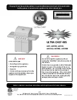 Ultra chef 485 Manual preview