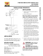 Preview for 1 page of Ultra-Fab PHOENIX 4000 Installation & Operation Manual