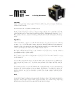 Ultra Light and Sound Mystic Myst User Manual preview