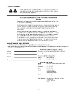 Предварительный просмотр 2 страницы Ultra Max 724TA Installation And Operation Instructions Manual