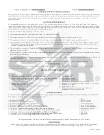 Предварительный просмотр 14 страницы Ultra Max UM1833-208V Installation And Operation Instructions Manual