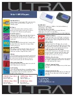 Ultra Products 14-in-1 MP3 Player Specifications preview