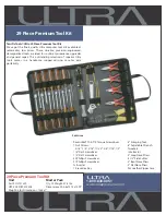 Ultra Products 29 Piece Premium Tool Kit ULT31350 Specification Sheet preview