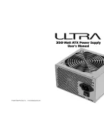 Предварительный просмотр 1 страницы Ultra Products 350 Watt ATX Power Supply User Manual