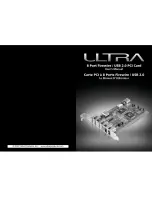 Ultra Products 8 Port Firewire / USB 2.0 PCI Card User Manual preview