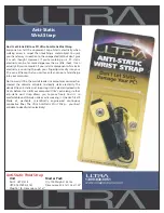 Ultra Products Anti-Static Wrist Strap ULT31418 Brochure preview