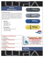 Ultra Products USB Flash Drives FlyDrive Specifications предпросмотр