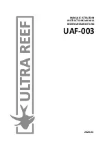 Preview for 1 page of Ultra Reef UAF-003 Instruction Manual