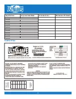 Preview for 4 page of Ultra-safe 96426SR User Instruction Manual