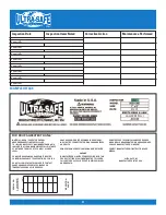 Preview for 4 page of Ultra-safe 96516HD User Instruction Manual