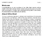 Предварительный просмотр 2 страницы Ultra Start 1175 Series Owner'S Manual