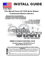 Preview for 1 page of Ultra Start 1250 SERIES Install Manual
