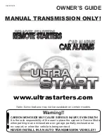 Ultra Start 1271M Owner'S Manual preview