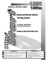 Ultra Start 1350 SERIES Installation Manual preview