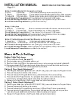 Preview for 20 page of Ultra Start 25 SERIES Install Manual