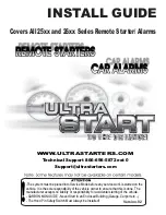 Ultra Start 25XX Series Install Manual предпросмотр