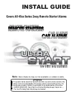 Ultra Start 45 SERIES Install Manual preview