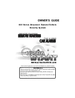 Preview for 1 page of Ultra Start 640 Series Owner'S Manual
