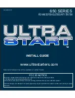 Ultra Start 650 Series Install Manual preview