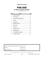 Preview for 1 page of Ultra Stereo Labs PSA-200 Instruction Manual